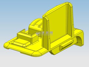 点胶口左右行位全3D模具设计