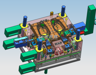 汽车后视镜模具3D